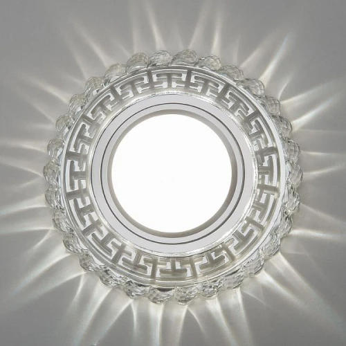 Встраиваемый точечный светильник с LED подсветкой 2217 MR16 CL прозрачный
