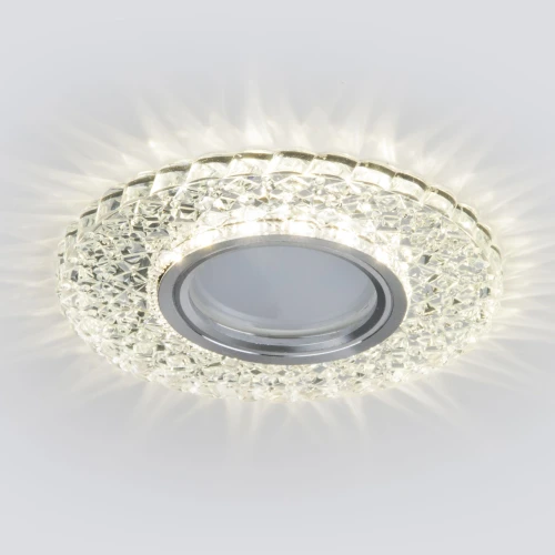Встраиваемый точечный светильник с LED подсветкой 2235 MR16 CL прозрачный