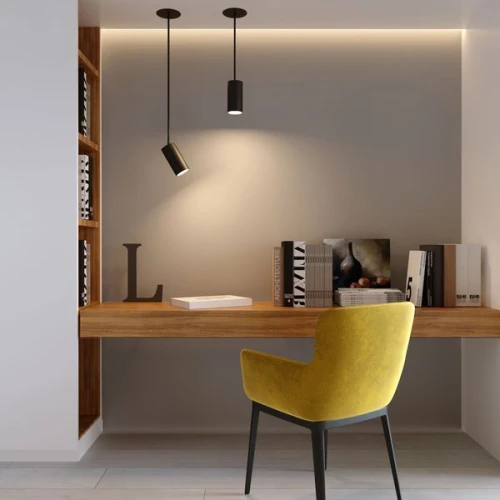 Встраиваемый подвесной светодиодный светильник черный Drop 8W (50242 LED) 50242 LED