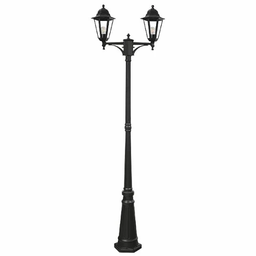 Светильник садово-парковый Feron 6214/PL6214 столб 2*100W E27 230V, черный , 11078