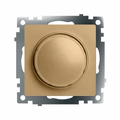 Выключатель диммирующий TRIAC (механизм), STEKKER, 250В, 500W, серия Катрин, золото, GLS10-7106-08 , 49218