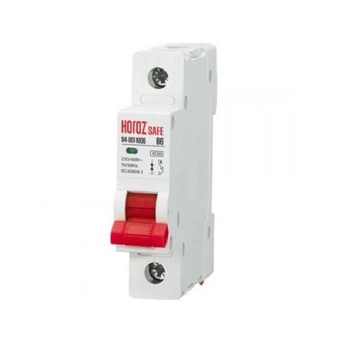 Автоматический Выключатель 1P 6A B 4.5kA 230V SAFE (MCB 1P B6)