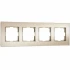 Рамка на 4 поста Senso (шампань, стекло soft-touch) W0043111