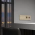 Рамка на 4 поста Senso (шампань, стекло soft-touch) W0043111